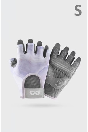 SkyWheel Terletmeyen Yarım Parmak Fitness Yoga Pilates Avuç İçi Kaymaz Siliko...