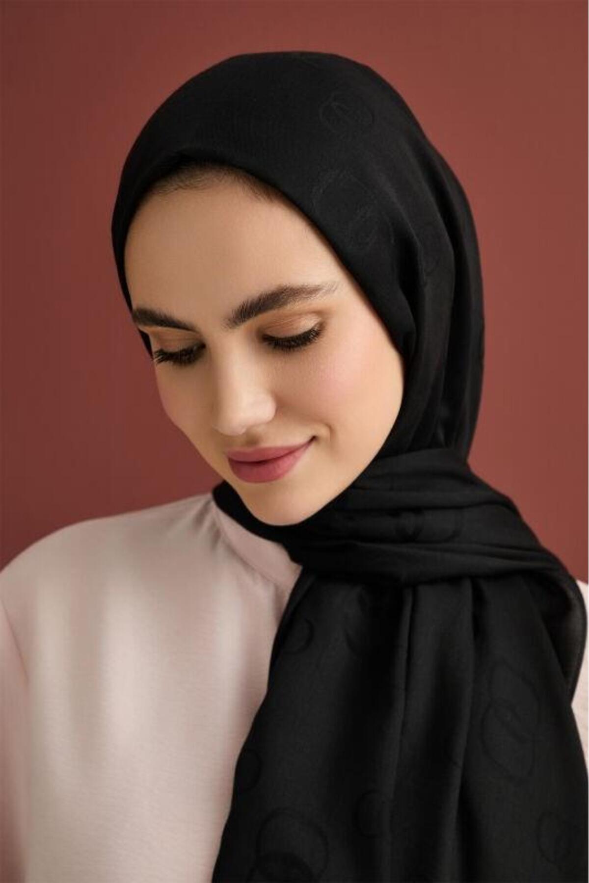 3002 Chain Square Cotton Silk Shawl 70x210