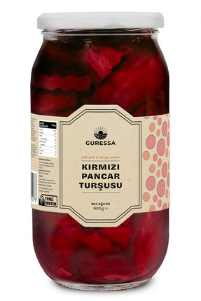 GURESSA Kırmızı Pancar Turşusu 1000 ml (Atıştırmalık & Sofralık)