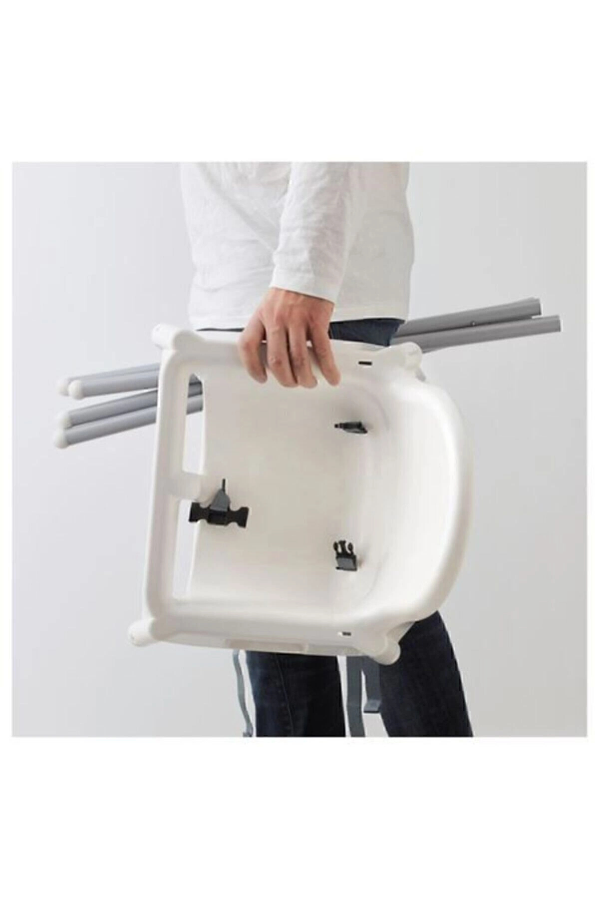 IKEA Unisex Beyaz Antilop Tepsili Mama Sandalyesi fotoğrafı 6 (önizleme)