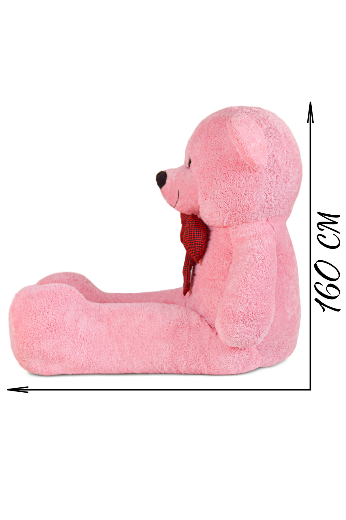 Pandamkee Özgüneroyuncak. Dev Büyük Peluş Ayıcık 170 cm Hediyelik Ayı (%100 YERLİ) Pembe fotoğrafı 7 (önizleme)