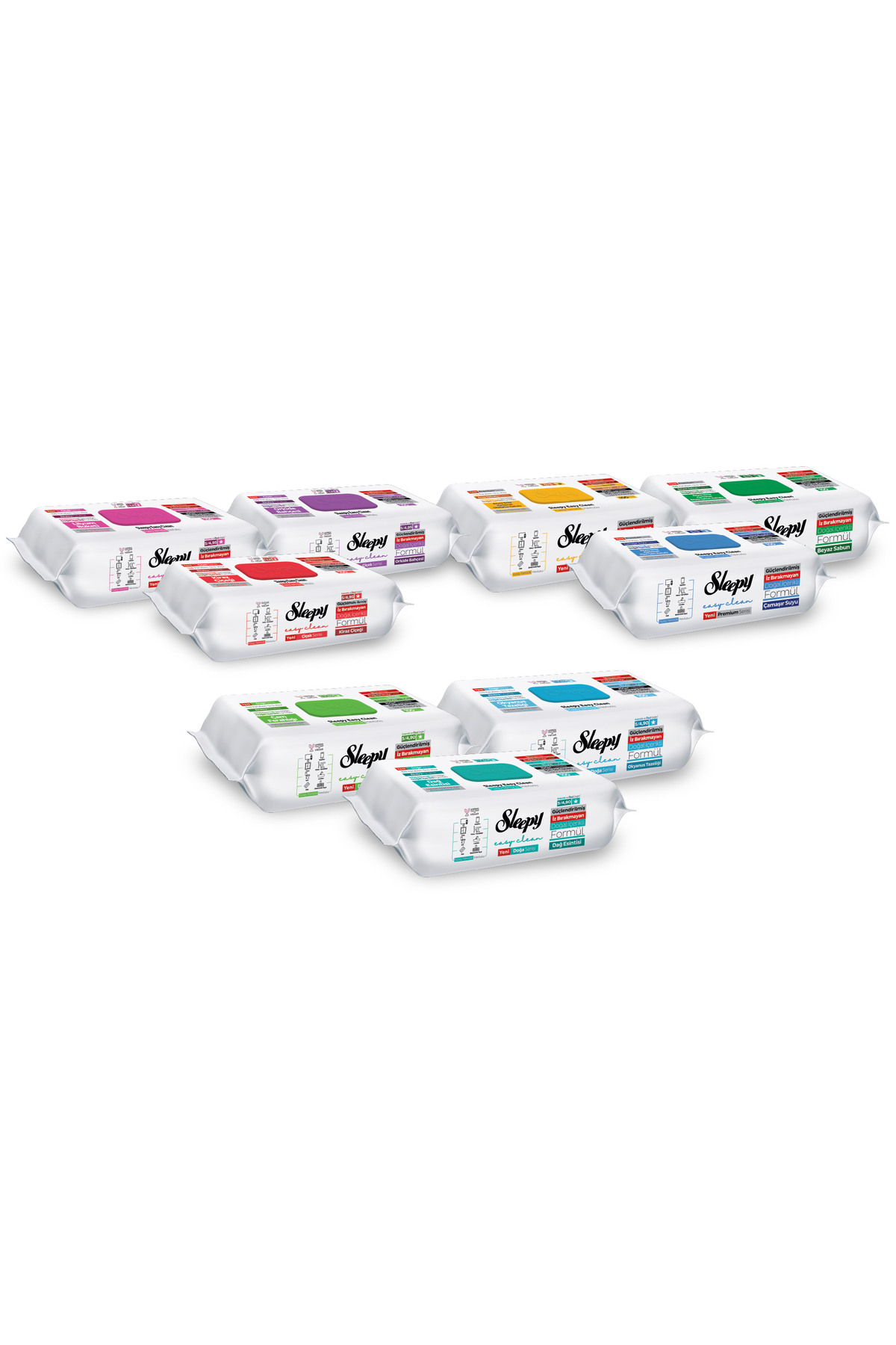 دستمال تمیزکننده سطح Easy Clean Premium+سری گل+سری طبیعت بسته 9x100