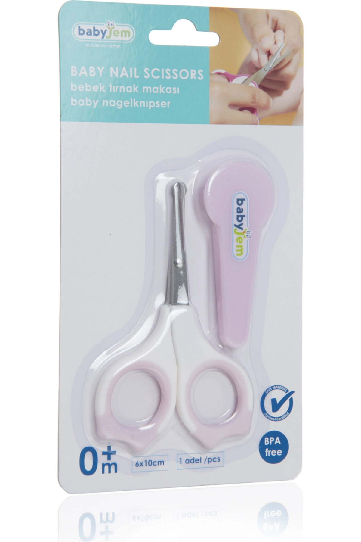 Babyjem Pembe 520 Bebek Tırnak Makası fotoğrafı 6 (önizleme)