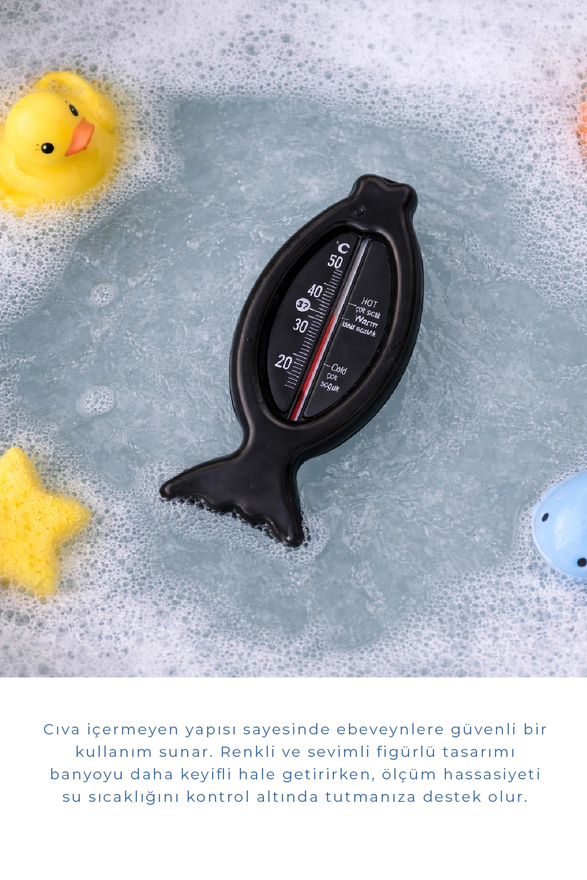 Babyjem Banyo Ve Oda Termometresi 381 Siyah fotoğrafı 2 (önizleme)