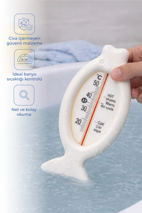 Babyjem Banyo Ve Oda Termometresi 381 Beyaz