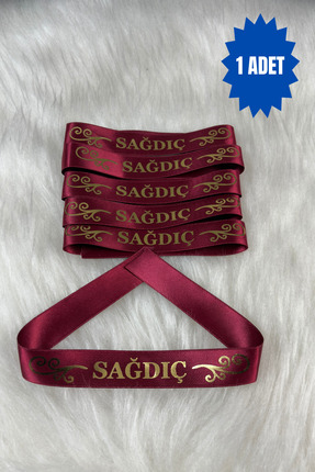 AZREN STORE Bordo Sağdıç Kurdelesi, Söz, Nişan, Düğün, Kına Gecesi Eğlence, H...