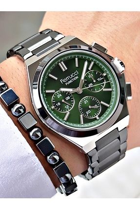 Ferrucci Function Yeşil Kadran Fonksiyonlu Erkek Kol Saati