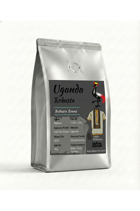 Kahve Kavrum Uganda Robusta - Yüksek Kafein Koyu Kavrum (%100 Robusta) - 1 Kg