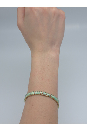 Shine Çelik Takı&Aksesuar Taşlı Suyolu Çelik Bileklik