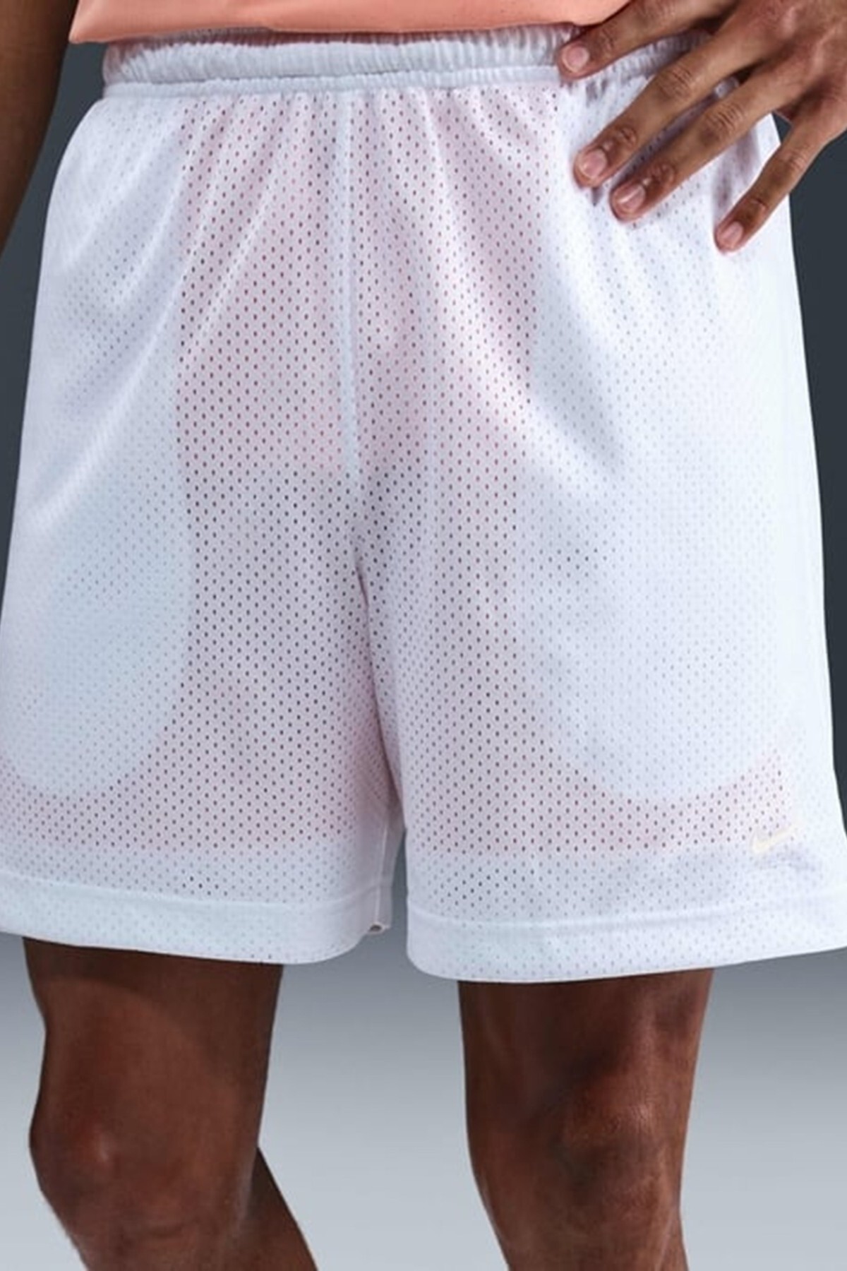 شورت بسکتبال مردانه دو رو Dri Fit، سفید و نارنجی نایکی شورت ورزشی Nike