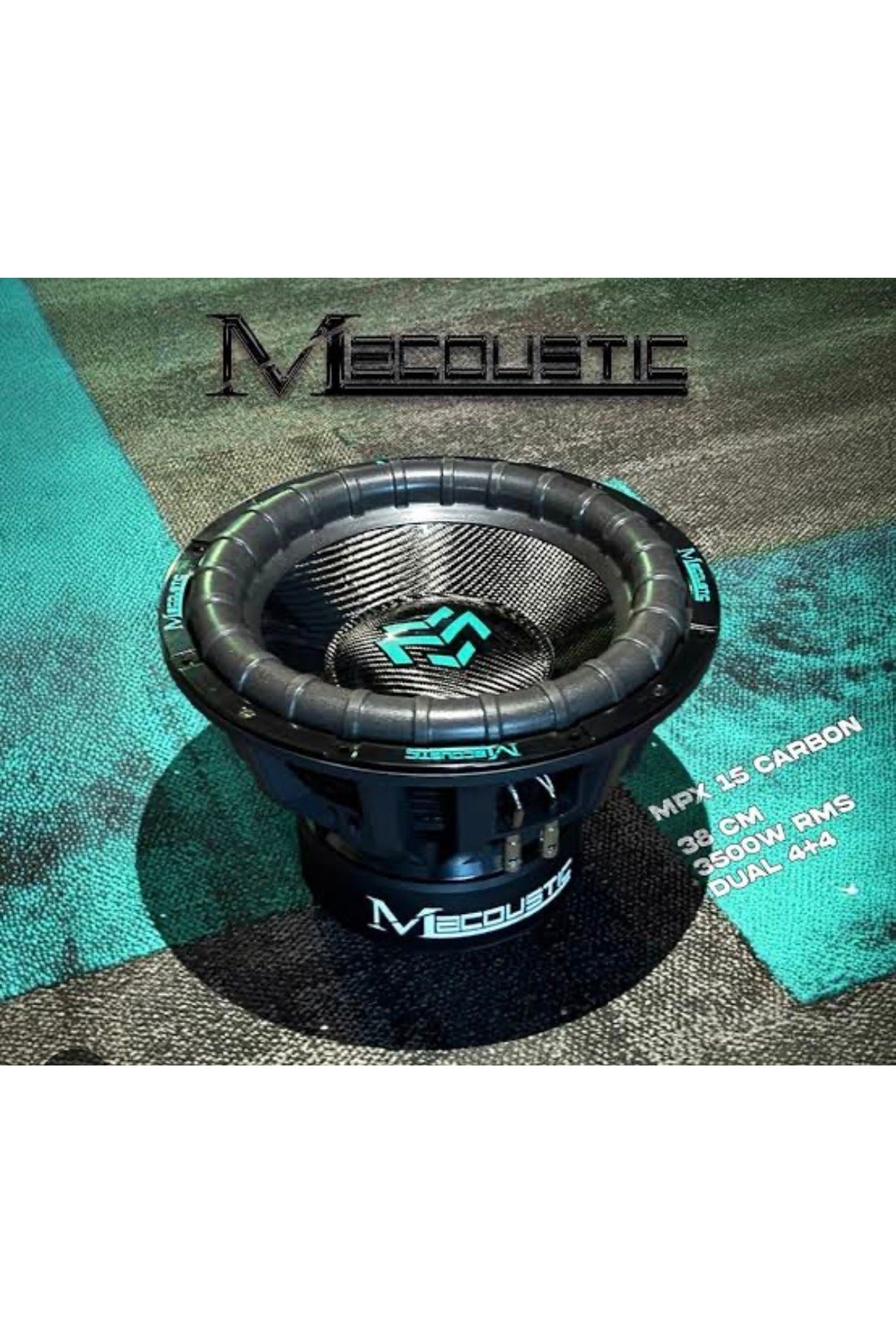 ましゅー MACOUSTİC Deniz Sound Garage 38 cm Subwoofer MPX 15 CARBON D4 7000