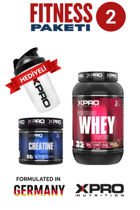Xpro Nutrition WHEY ÇİKOLATA 1024 GR + 250 GR CREATİNE PAKETİ