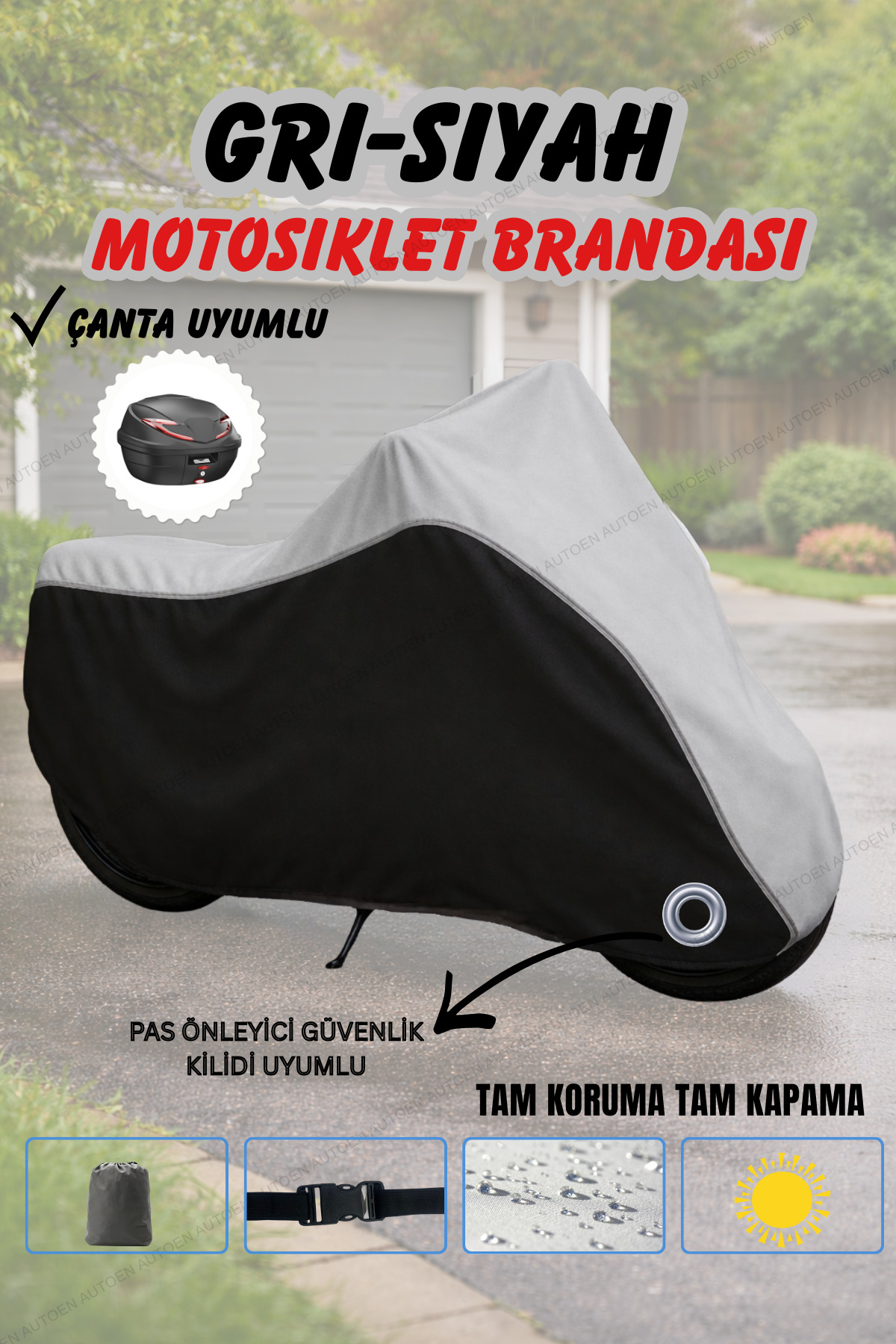 AutoEN Gray-Black Kawasaki Ninja Zx-10R 40Th Anniversary Lock and