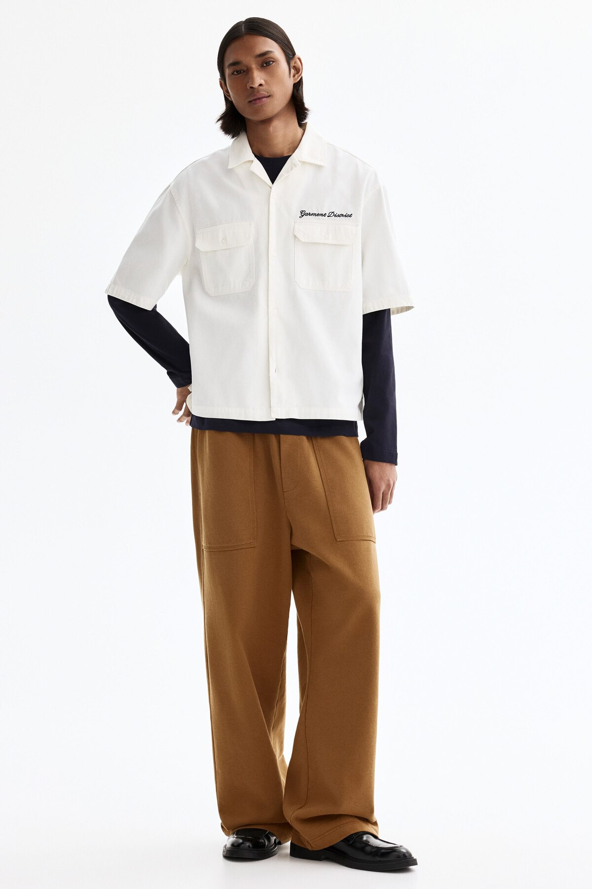 شلوار راحتی نخی طرح Jogger اچ اند ام شلوار H&M