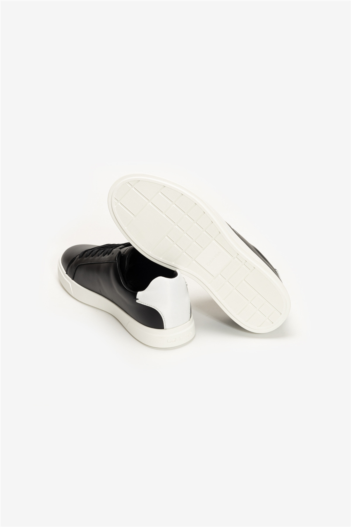 Calvin Klein Low Pro Cup Laceup Lth Moire Kadın Sneaker Siyah görsel 4