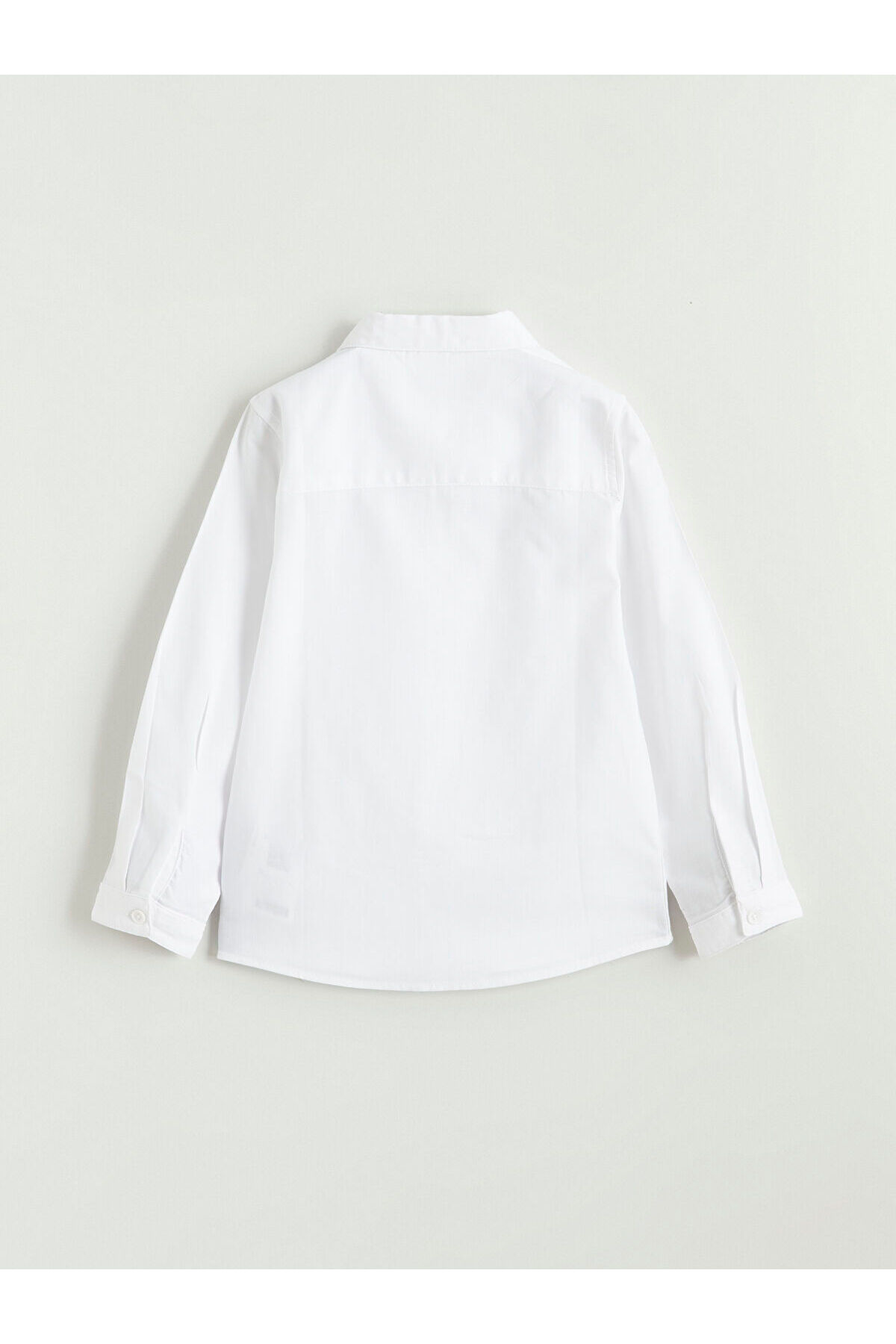 LC Waikiki Nevaa Collection Beyaz Erkek Çocuk Gabardin Gömlek fotoğrafı 3 (önizleme)