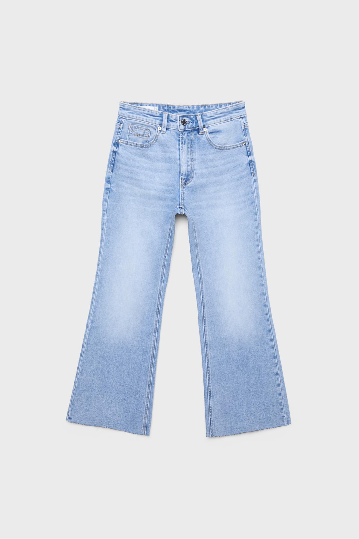 Stradivarius  D78 Cropped Çan Paça Jean - Görsel 6