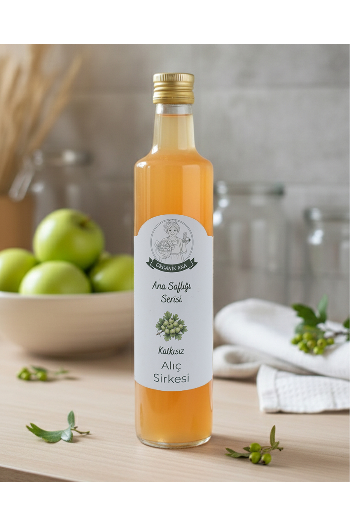 Organik Ana Katkısız Alıç Sirkesi 500 ml - Fiyatı, Yorumları