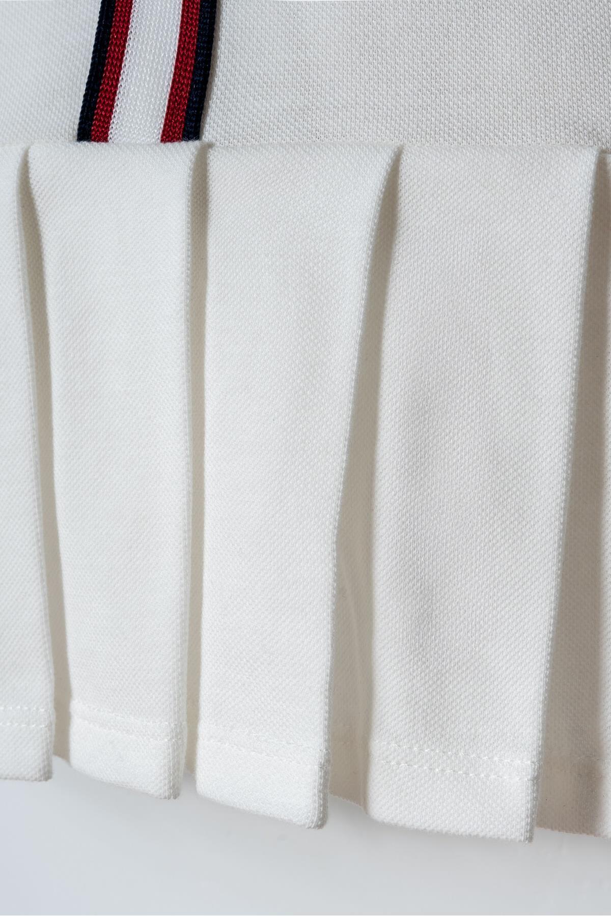 U.S. Polo Assn. Kız Bebek Kolsuz Polo Yaka Pike Elbise %100 Pamuk fotoğrafı 3 (önizleme)