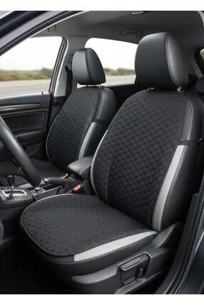 ER-AY OTO TEKSTİL Lüks Kapitone Desenli Antislip Araba Koltuk Koruyucu Üçlü M...