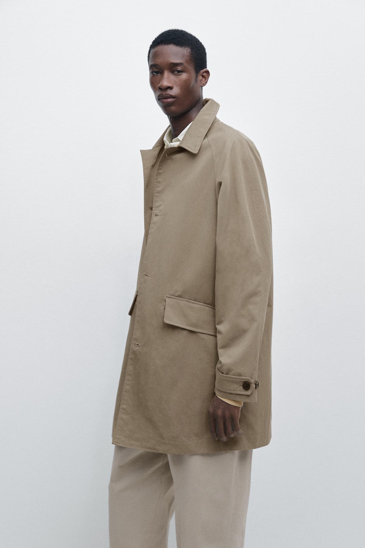 Massimo Dutti  Katlı yaka hafif trençkot - Görsel 2