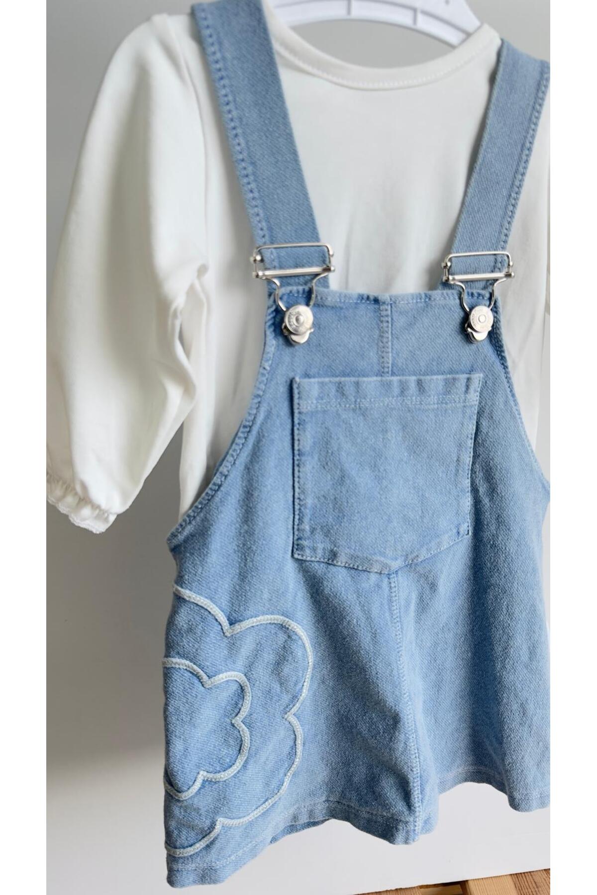 DİĞER1111 Kız Bebek Salopet Elbise fotoğrafı 3 (önizleme)