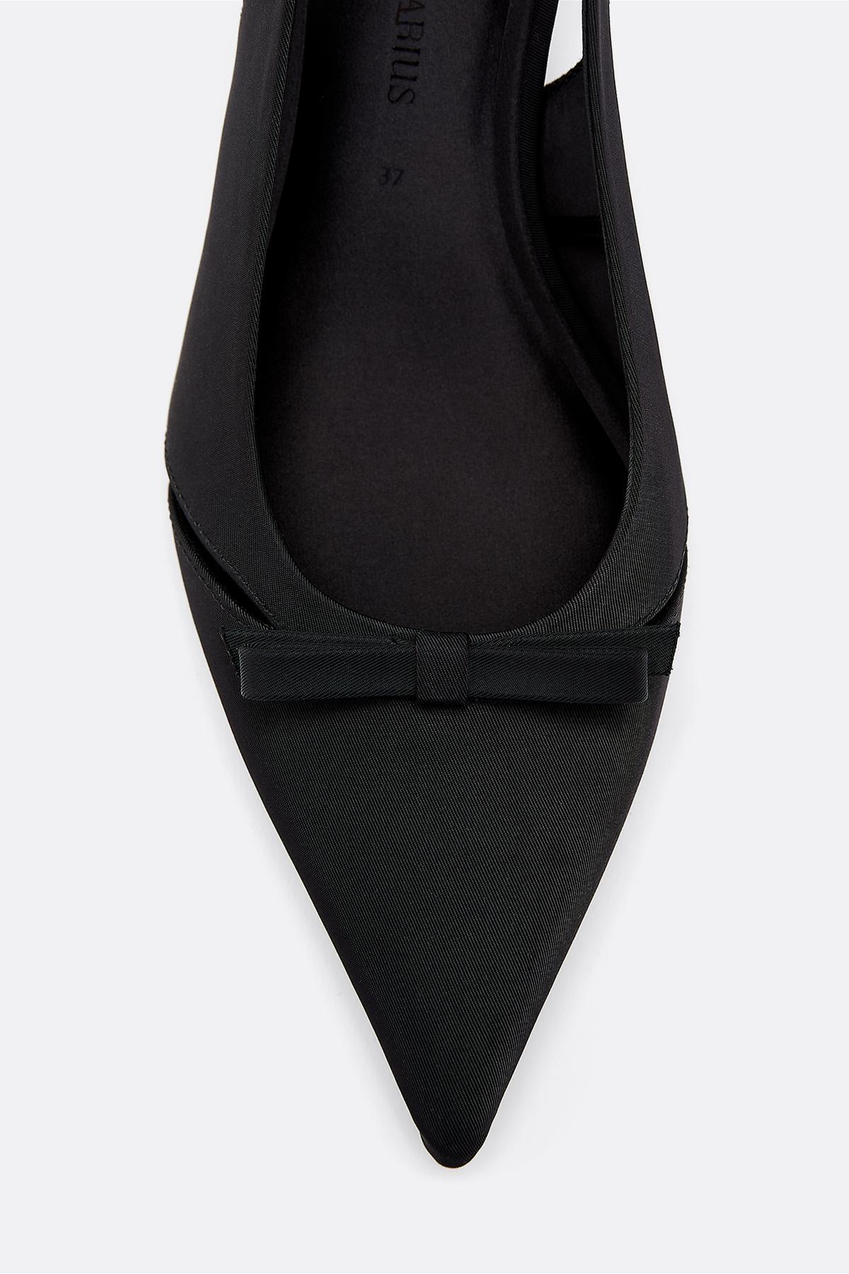 Stradivarius  Pencere detaylı kısa sivri topuklu ayakkabı - Görsel 4