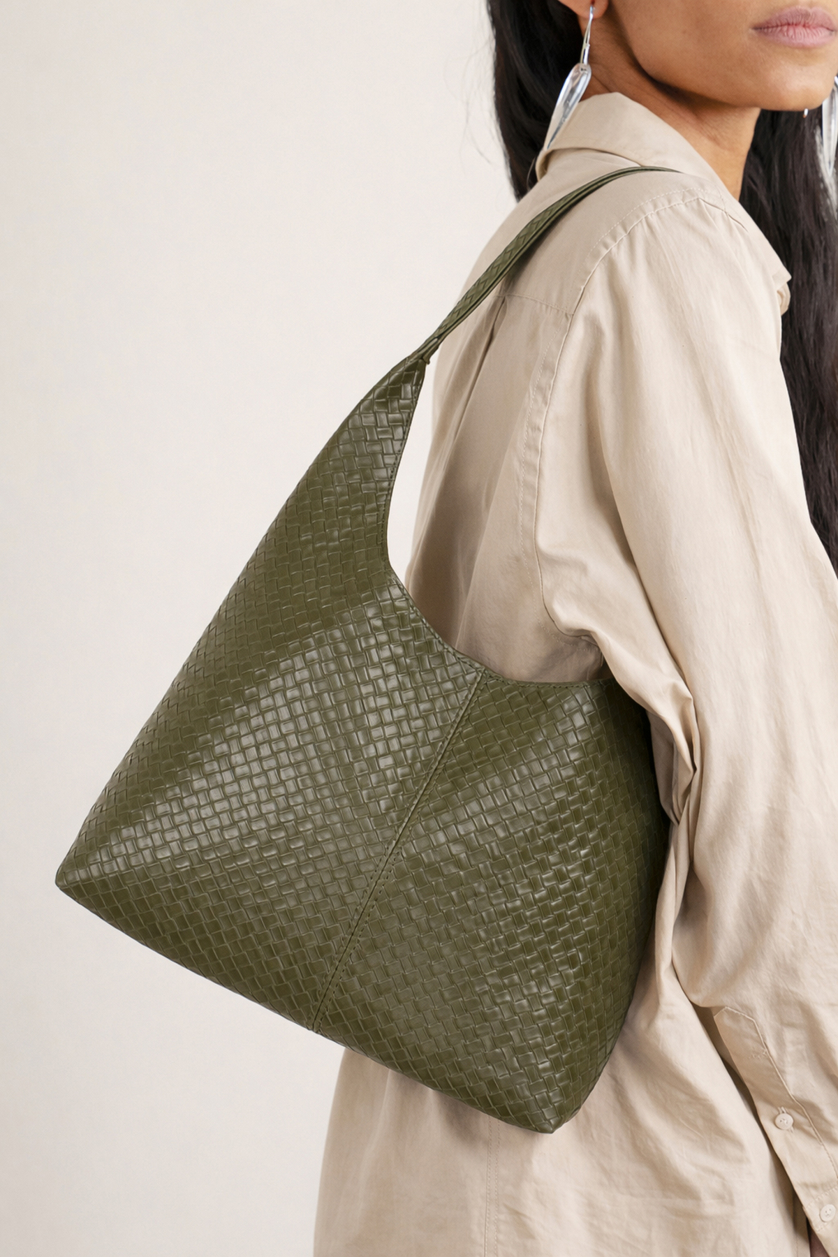 Knit Green Shopper Vintage Bag 284