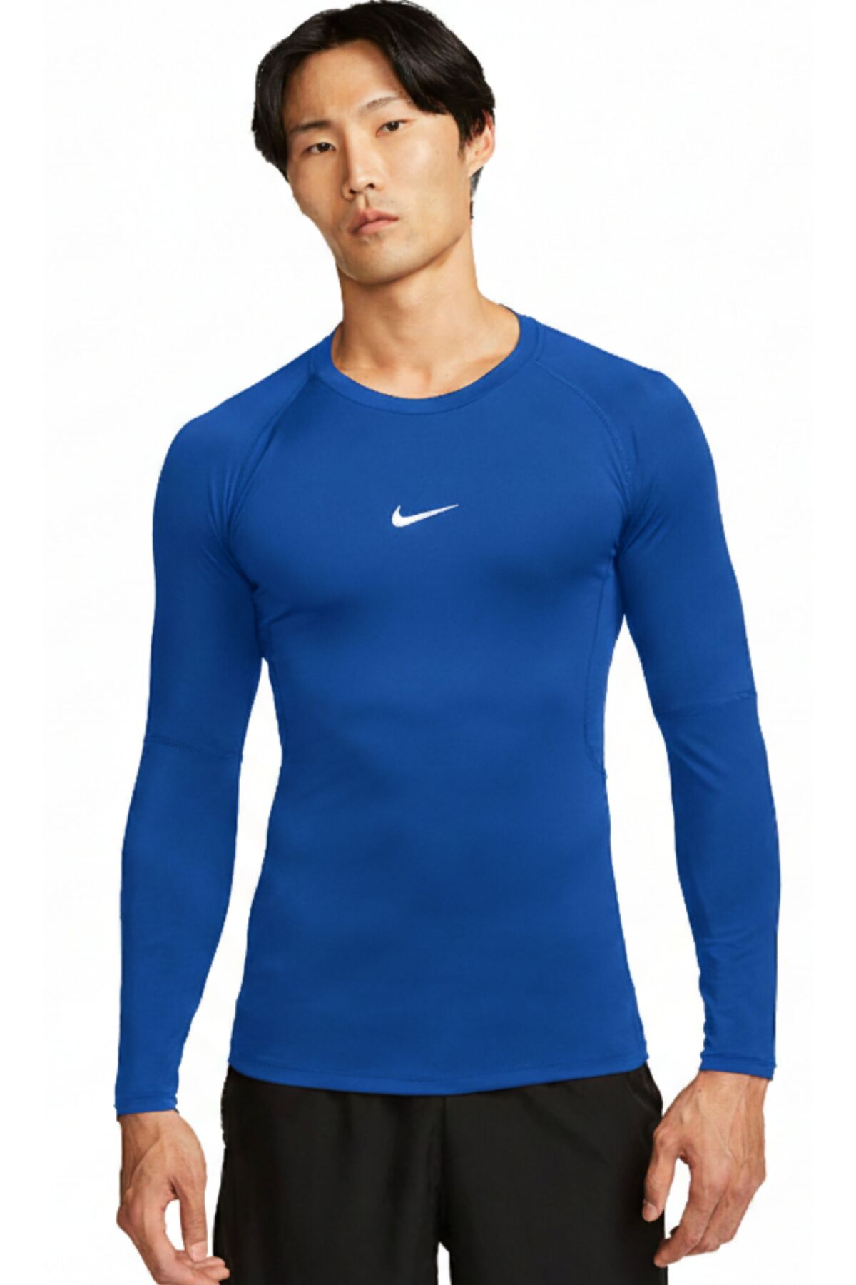 Nike Sports T-Shirt Pro Dri Fit Tight Top Ls Pro Gym Long Sleeve T 