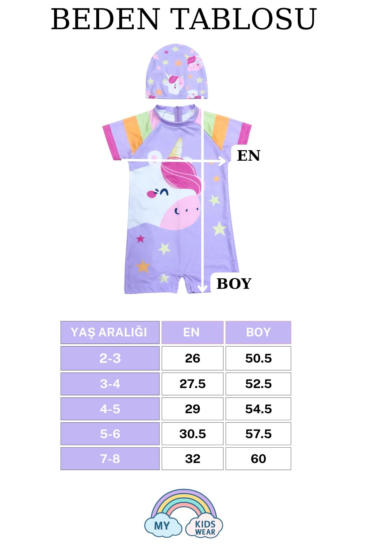 My Kids Wear Kız Çocuk Boneli Fermuarlı Plaj Mayosu 2-8 Yaş 12562 fotoğrafı 2 (önizleme)