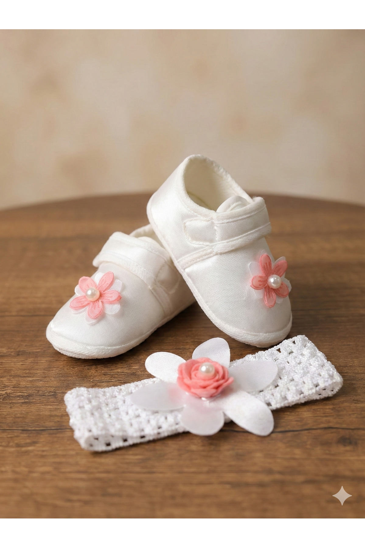 Momivi Kids Kız Bebek Çiçek Detaylı Dantelli Mevlüt Elbisesi Bandanalı ve Ayakkabılı 4'lü Takım fotoğrafı 4 (önizleme)