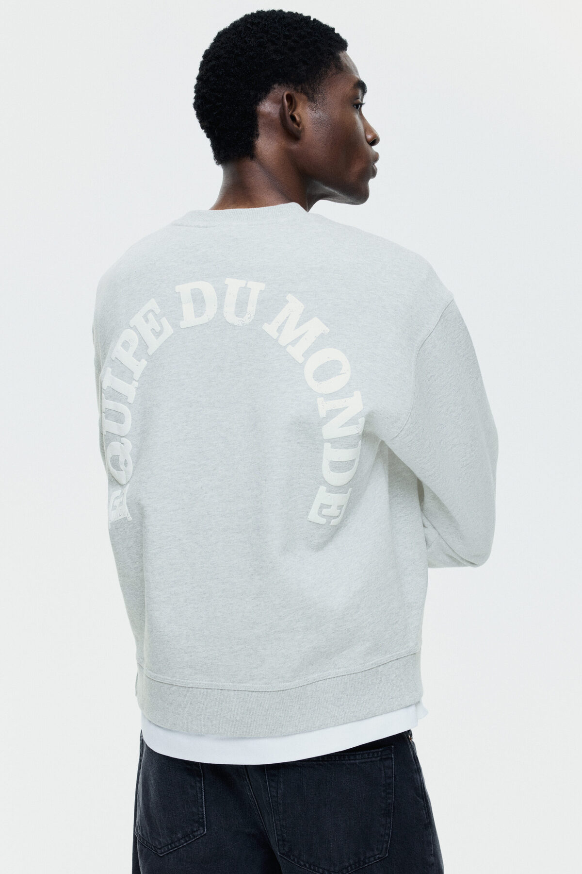 سویشرت چاپی گشاد اچ اند ام سویشرت H&M
