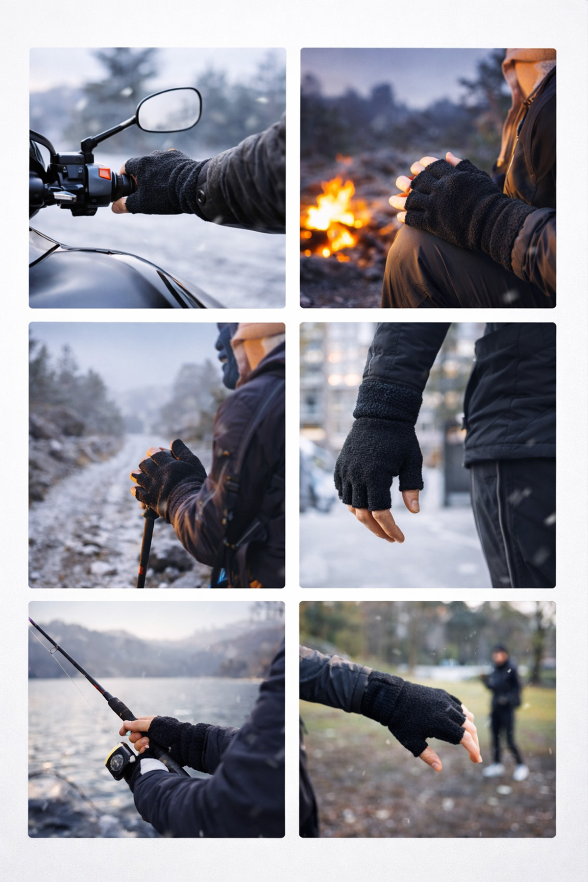 Omotasarım Büyülü Bebek Unisex Polar Kesik Eldiven fotoğrafı 7 (önizleme)