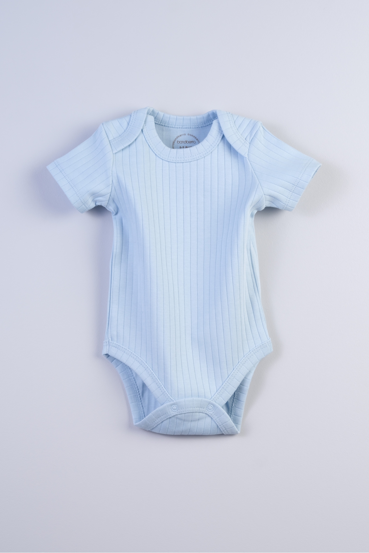 Newborn and Baby Envelope Collar Snapsuit 100% Cotton Camisole ( Baby Blue )
