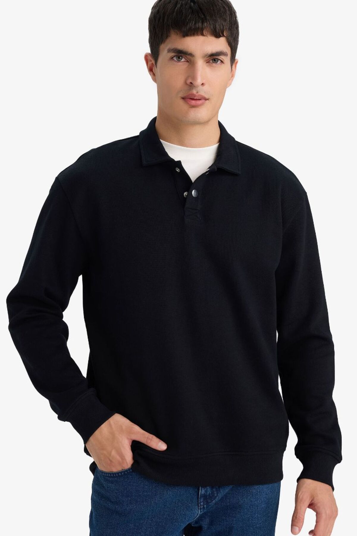 DeFacto Pamuklu Regular Fit Sweatshirt F9324AX26SP