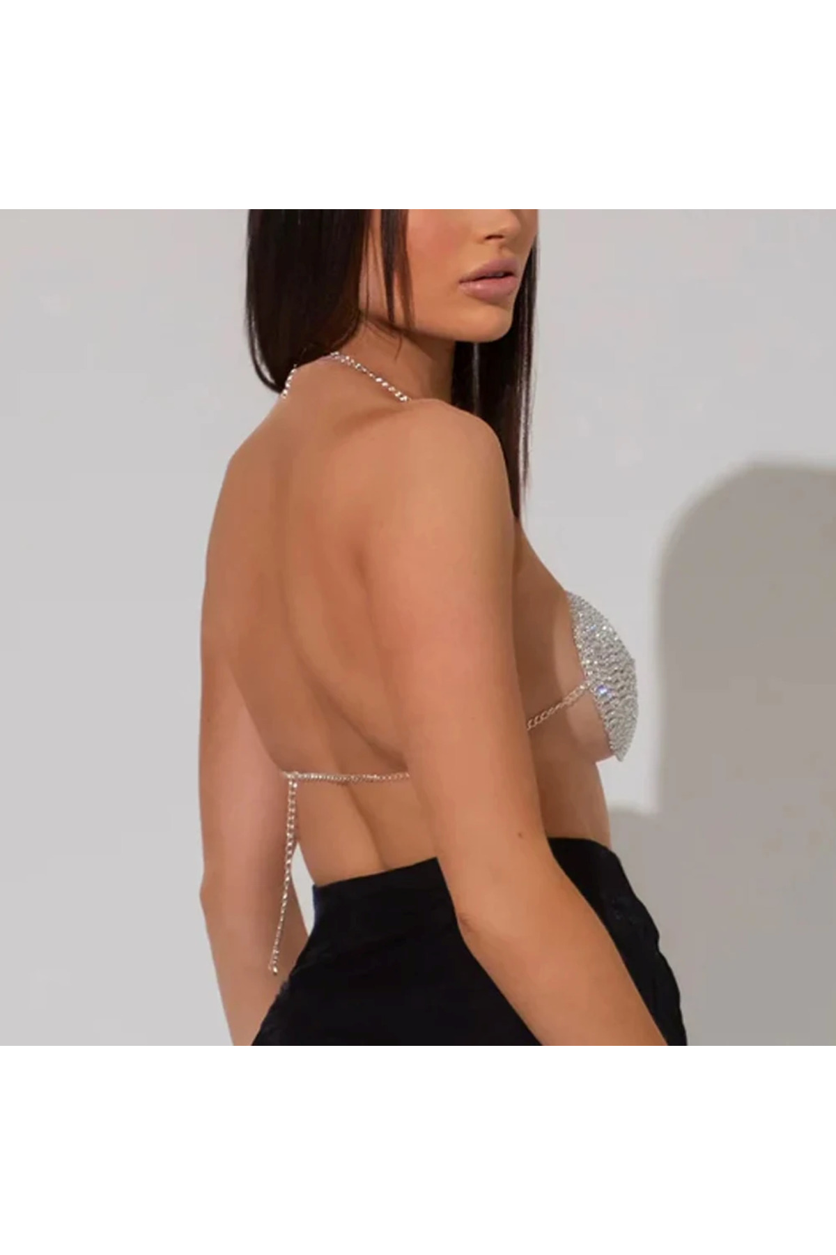 Kristal Taşlı Bralet Sütyen, Vip Taşlı Sütyen, Luxury Bralet Sütyen