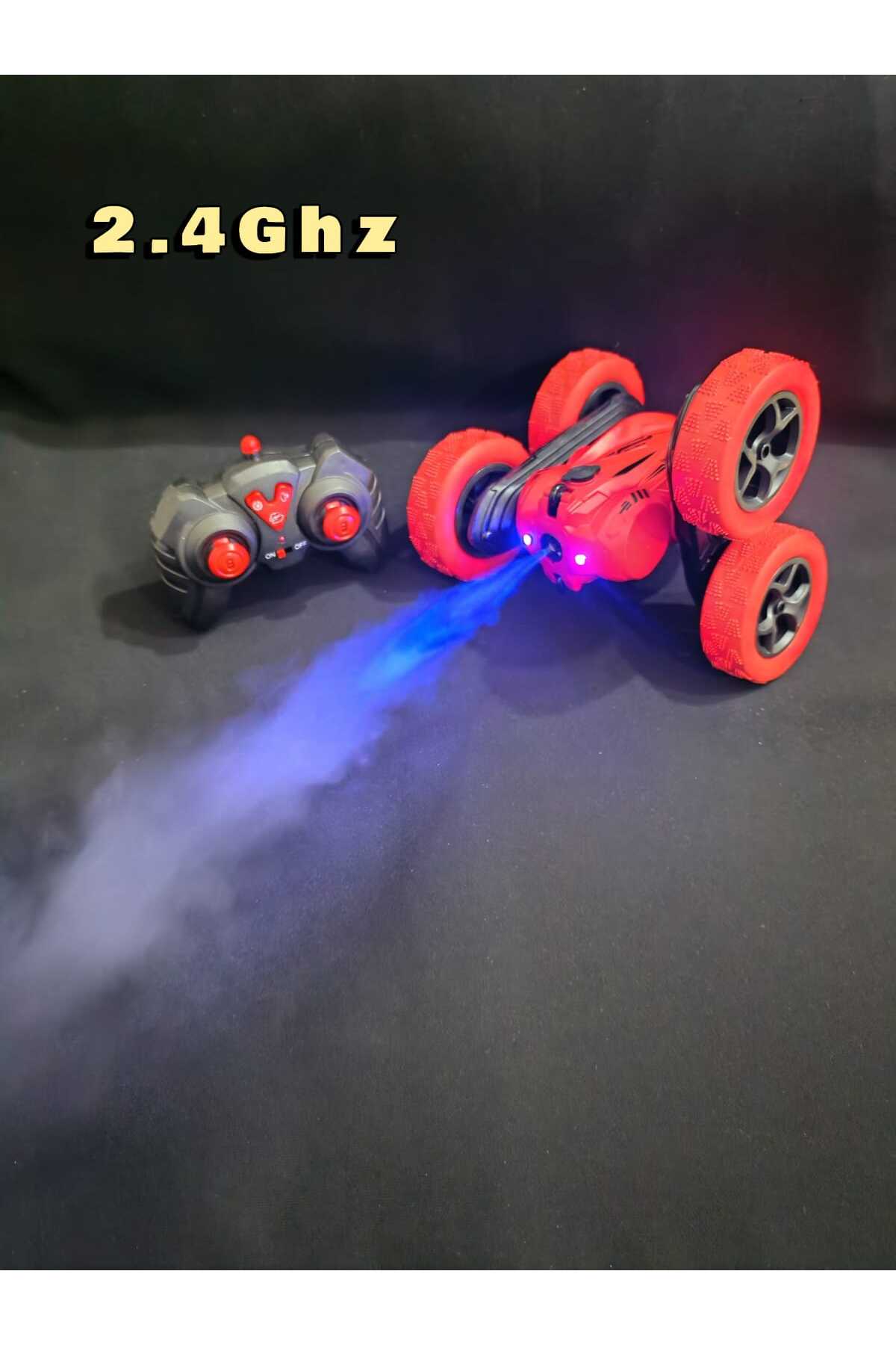 Joyfer Duman Mod Uzaktan Kumanda Işıklı Şarjlı Müzikli ve Motor Sesli Demolu Kırılmaz Akrobat Araba 2.4 Ghz fotoğrafı 2 (önizleme)