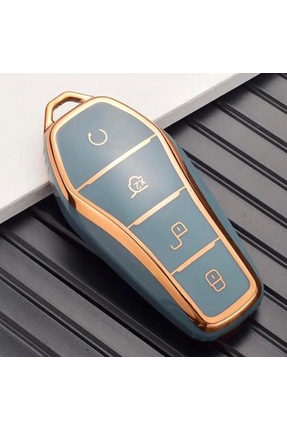 CİHAN GROUP Byd Atto 3 Ve Seal U Anahtar Koruma Kılıfı Mavi/Gold Lütfen Uyuml...
