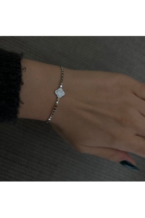 norajewelryco Nora Silver Pul Yonca Bileklik