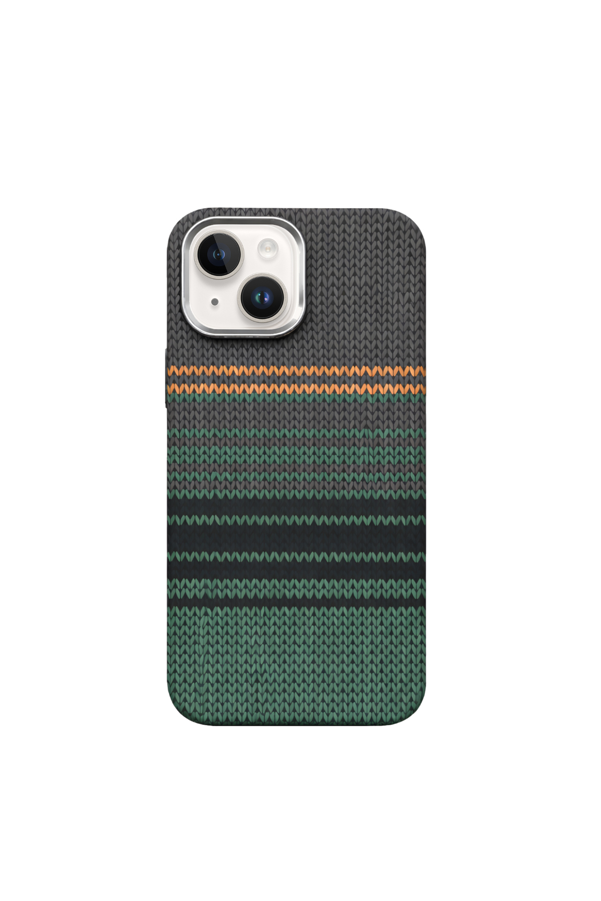 Apple iPhone 14 ile Uyumlu MagSafe Şarj Özellikli İnce Yapılı Karbon Kevlar Kılıf - Yeşil