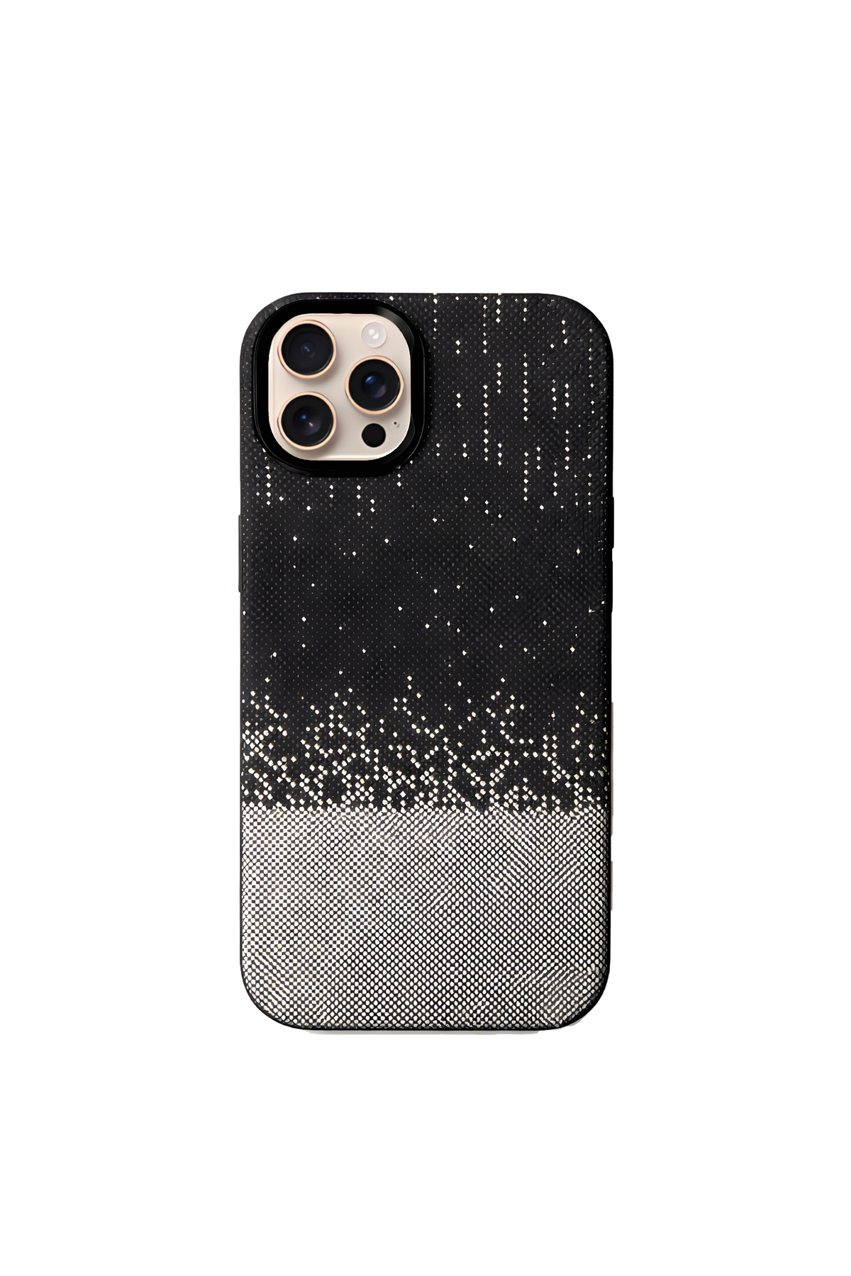 Apple iPhone 16 Pro Max ile Uyumlu MagSafe Şarj Özellikli İnce Yapılı Karbon Kevlar Kılıf - Beyaz