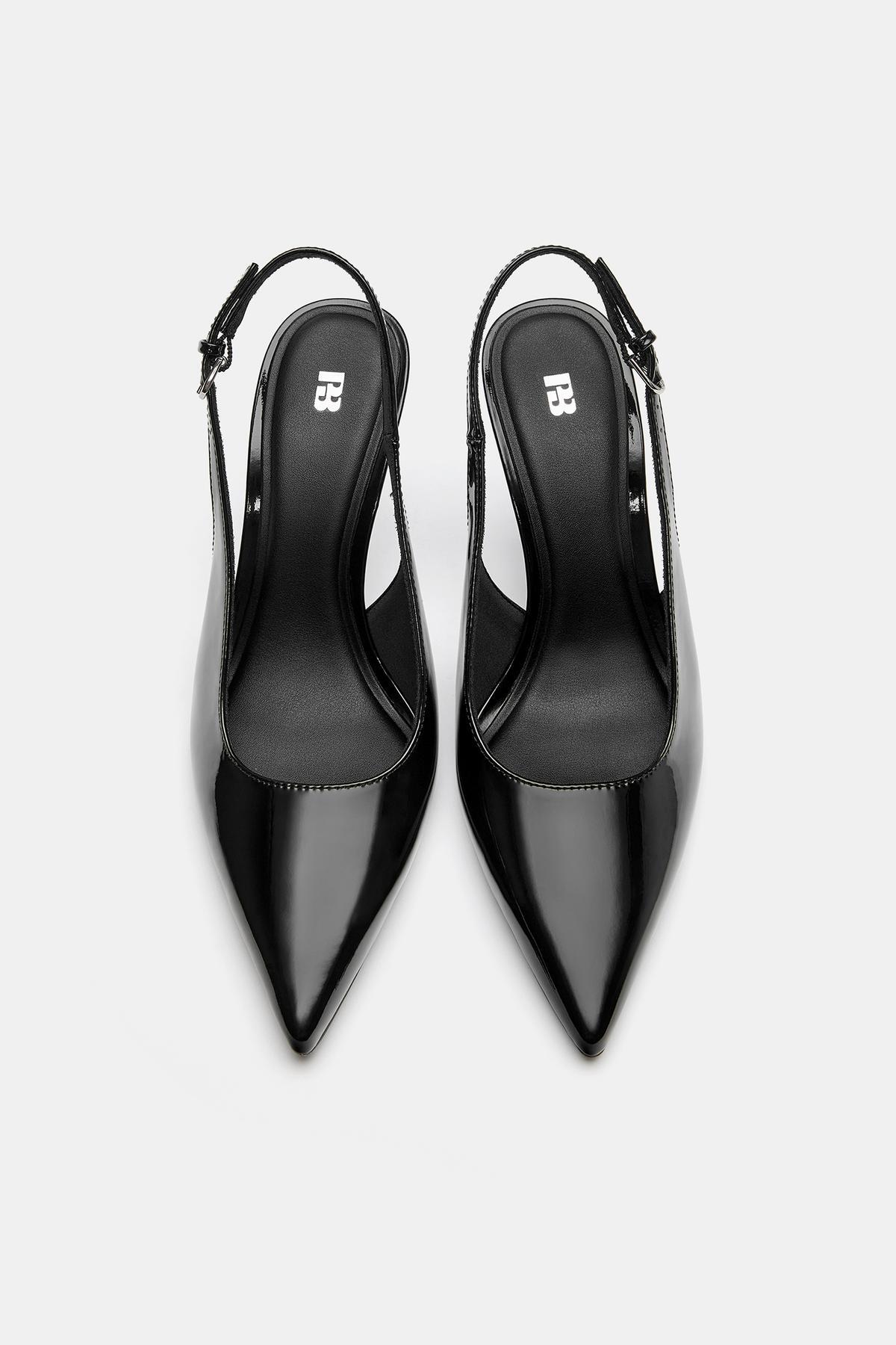 Pull & Bear  Rugan topuklu ayakkabı - Görsel 3