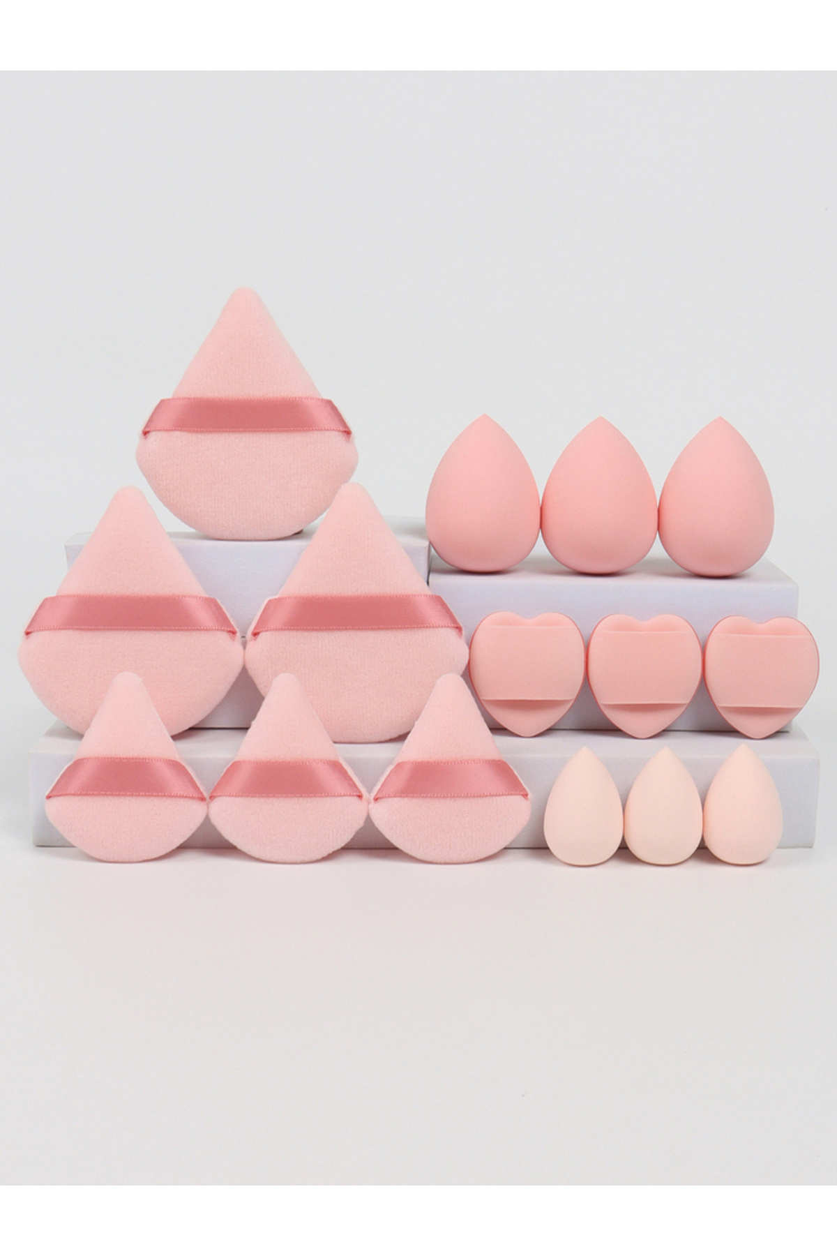 Choice 09 Multi Effect 15 Piece Set 3 Loose Powder Puffs&3 Mini Loose ...