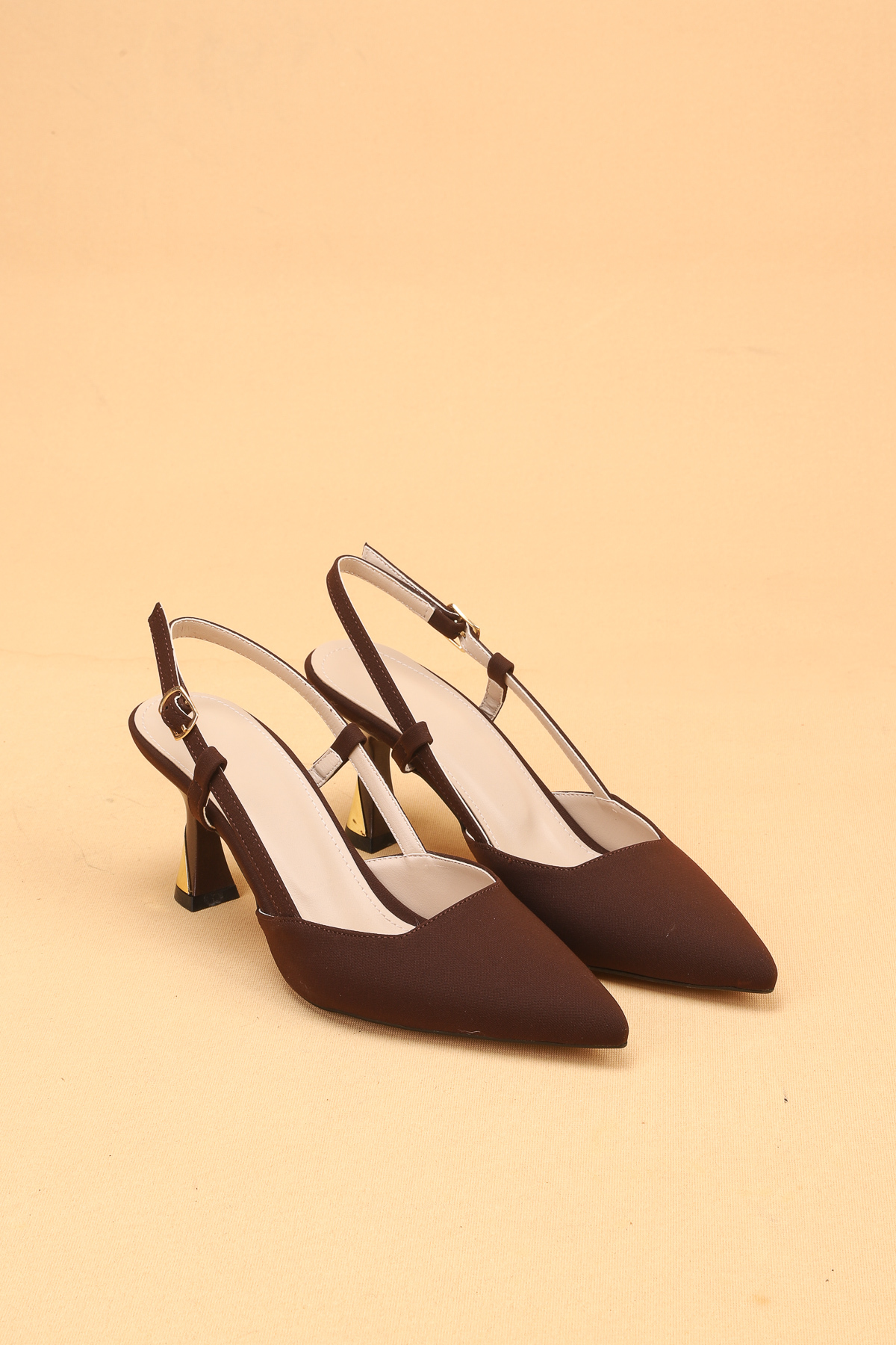 Nilsa Shoes  Kadın İnce Topuklu Saten Abiye Ayakkabı Topuklu Ayakkabı - Görsel 3