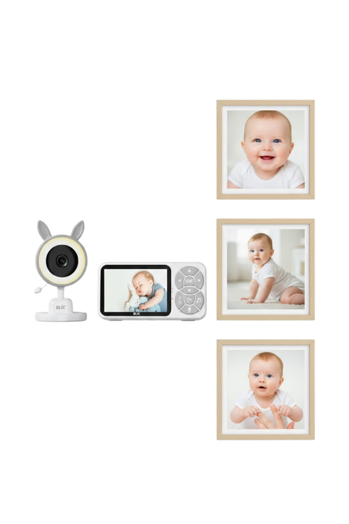 renklime Gece Görüşlü Bebek Telsizi Besleme Hatırlatıcılı LCD Ekran fotoğrafı 3 (önizleme)