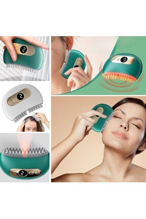 glizzyaşam titreşimli elek akımlı masaj tarağı yüz masaj aleti aparatı