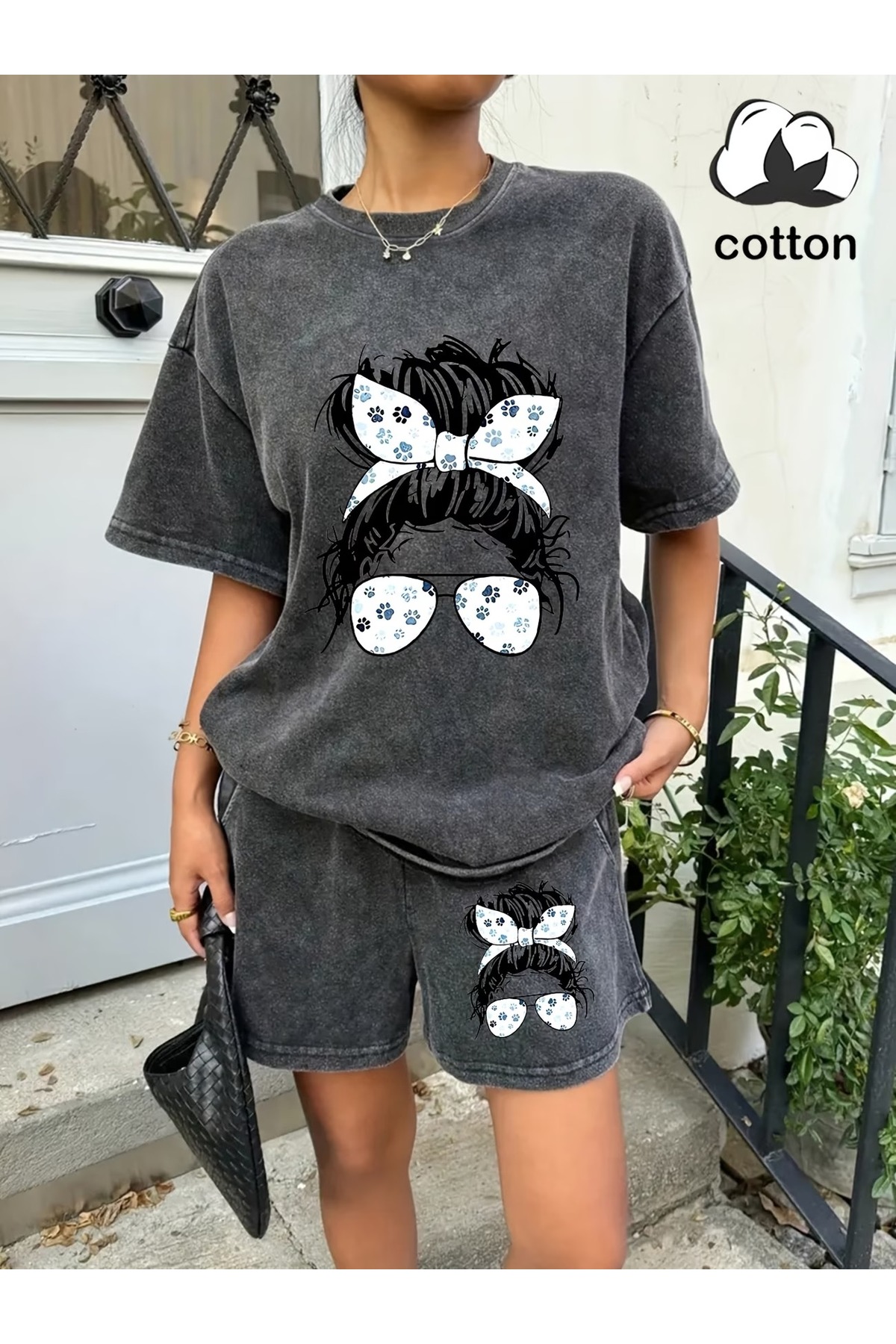 ship master Perivi 100% pamuk Mašna za devojčice Štampano Dvodelni set šortsa...