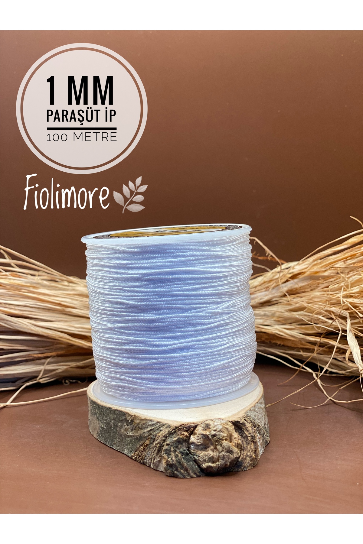 Parachute Rope White Color 1 mm 1st Quality (1 Coil 45 Meters) Jewelry Bracelet Rope