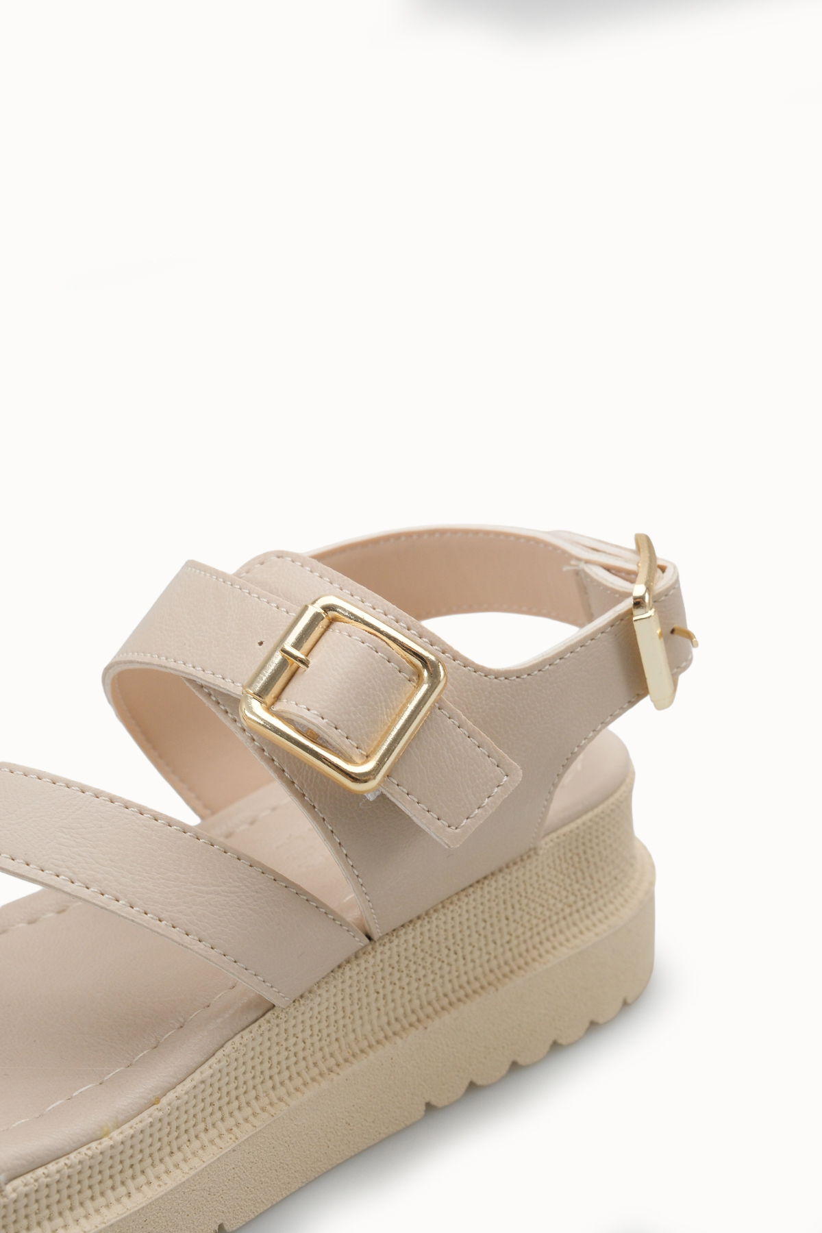 Riccon  Kadın Sandalet 0012808 Bej - Görsel 3