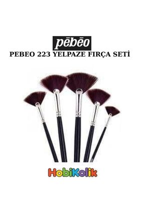Hobikolik Pebeo Akriklik ve Yağlı Boya Fırçası Sentetik Kıl Uzun Sap Yelpaze ...